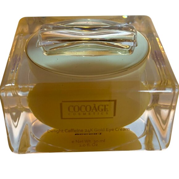 Cocoage Cosmetics Delight Caffeine 24k Eye Cream - 1 oz NIB with COA MSRP $795 - Picture 7 of 9
